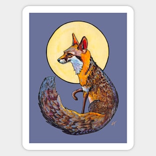 Gray fox Sticker